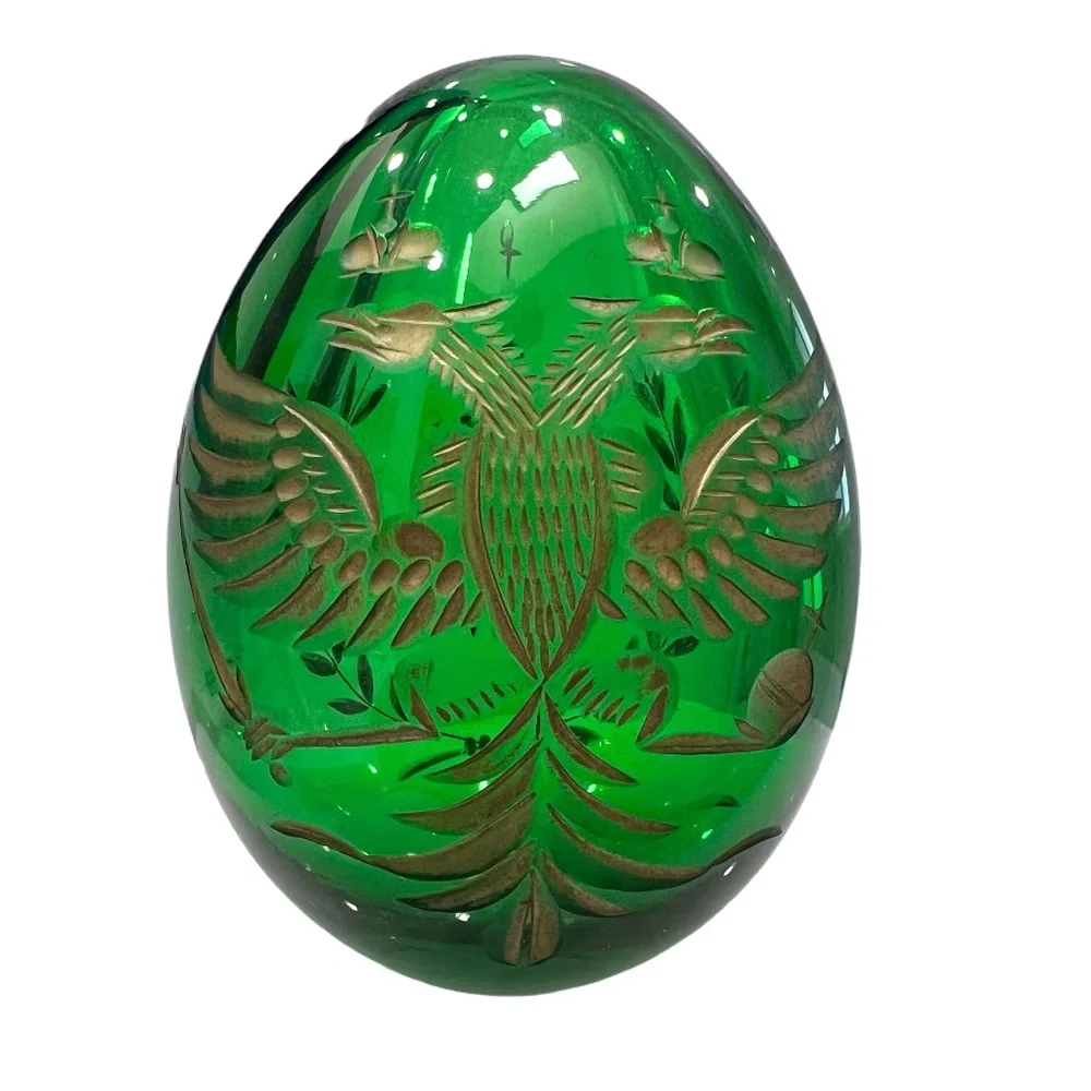 Vintage green crystal